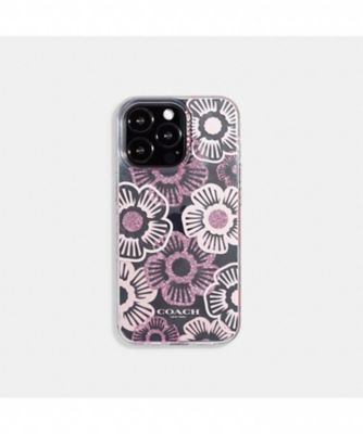 ＜COACH＞スマートフォンケース　ウィズ　ティー　ローズ